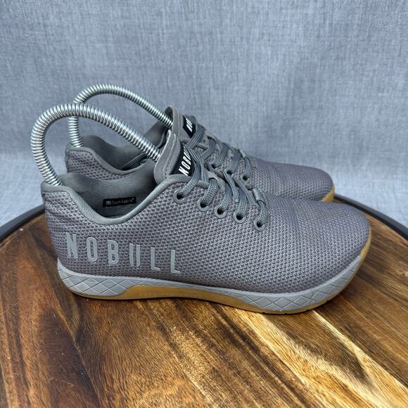 Nobull Women's 6.5 Gum Trainers Gray Super Fabric Cross Training Fitness Shoes - Picture 1 of 8